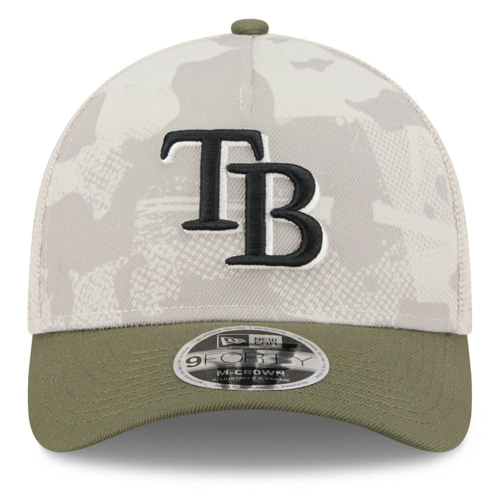 Tampa Bay Rays New Era 2025 Armed Forces Day 9FORTY M-Crown A-Frame Adjustable Hat | MLB US