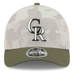 Colorado Rockies New Era 2025 Armed Forces Day 9FORTY M-Crown A-Frame Adjustable Hat | MLB Discount
