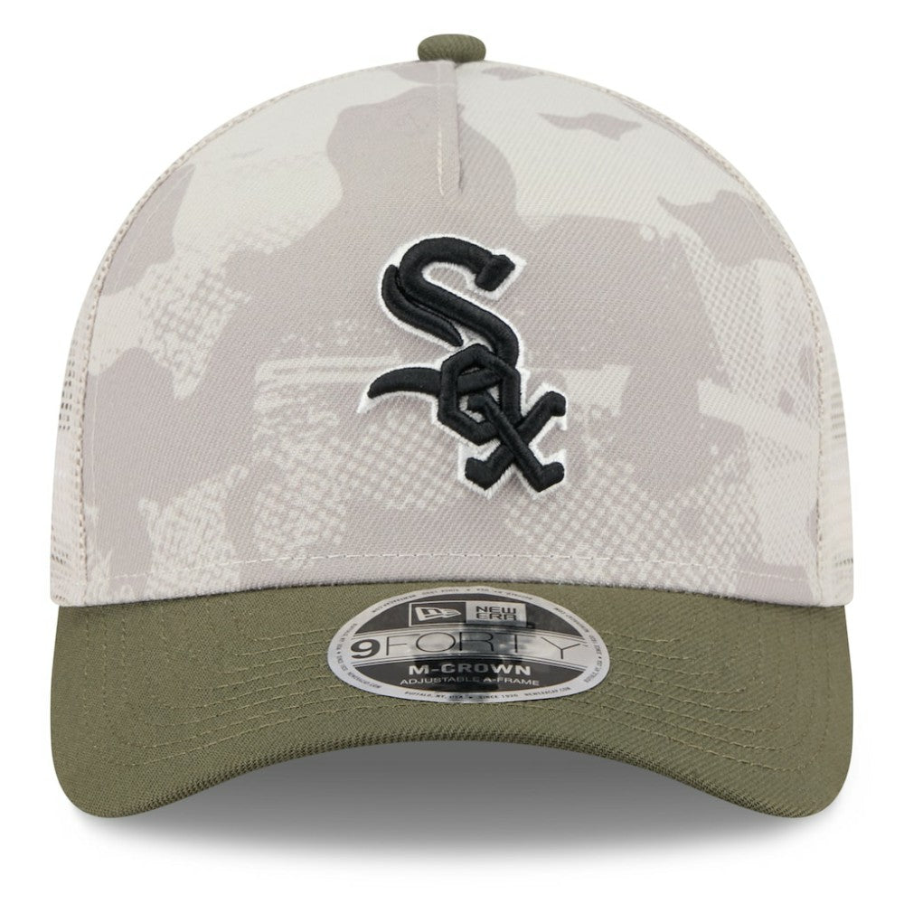 Chicago White Sox New Era 2025 Armed Forces Day 9FORTY M-Crown A-Frame Adjustable Hat | MLB New