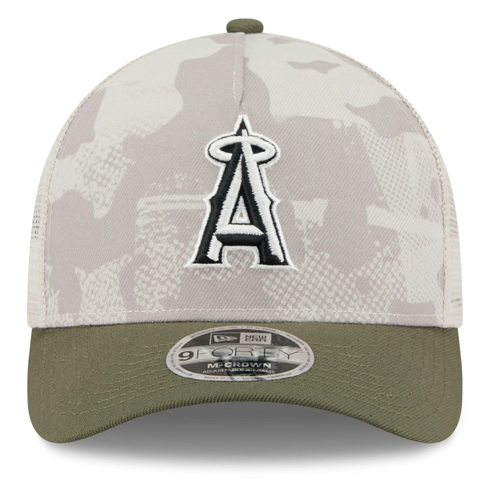 Los Angeles Angels New Era 2025 Armed Forces Day 9FORTY M-Crown A-Frame Adjustable Hat | MLB New