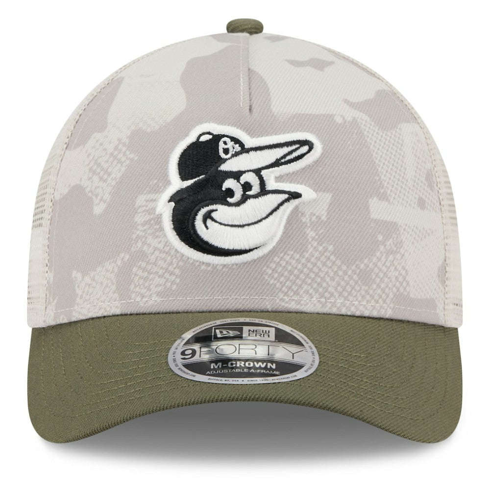 Baltimore Orioles New Era 2025 Armed Forces Day 9FORTY M-Crown A-Frame Adjustable Hat | MLB On Sale