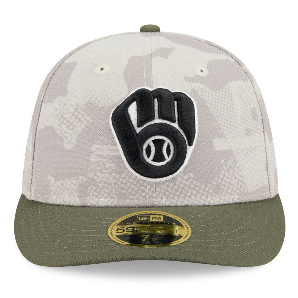 Milwaukee Brewers New Era 2025 Armed Forces Day Low Profile 59FIFTY Fitted Hat | MLB Shop