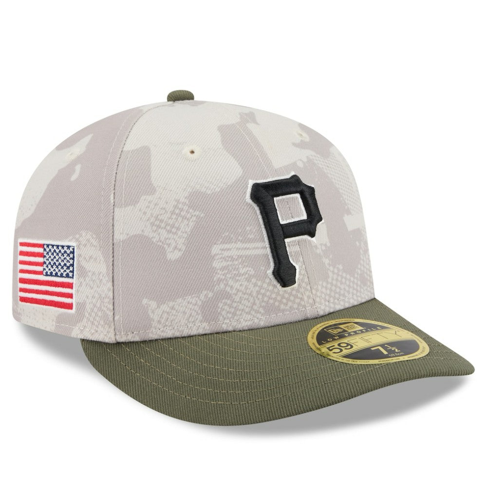 Pittsburgh Pirates New Era 2025 Armed Forces Day Low Profile 59FIFTY Fitted Hat | MLB For sale