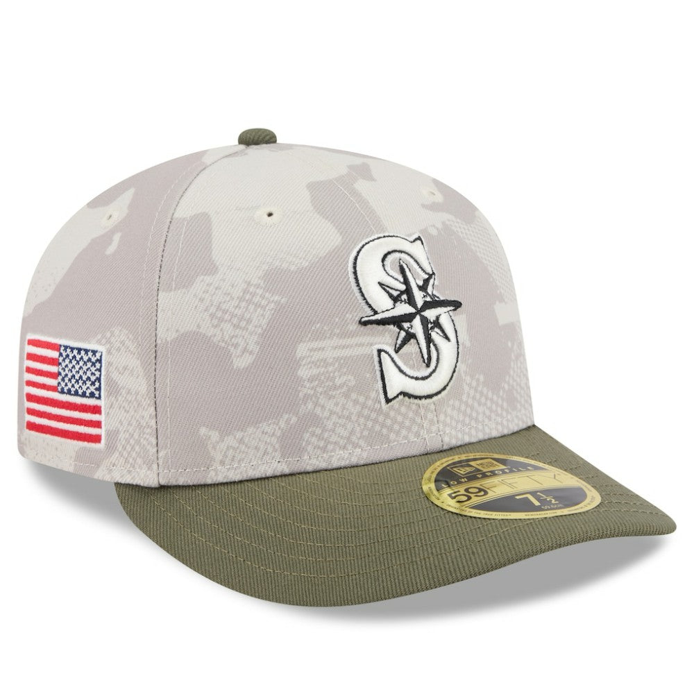 Seattle Mariners New Era 2025 Armed Forces Day Low Profile 59FIFTY Fitted Hat | MLB Sale