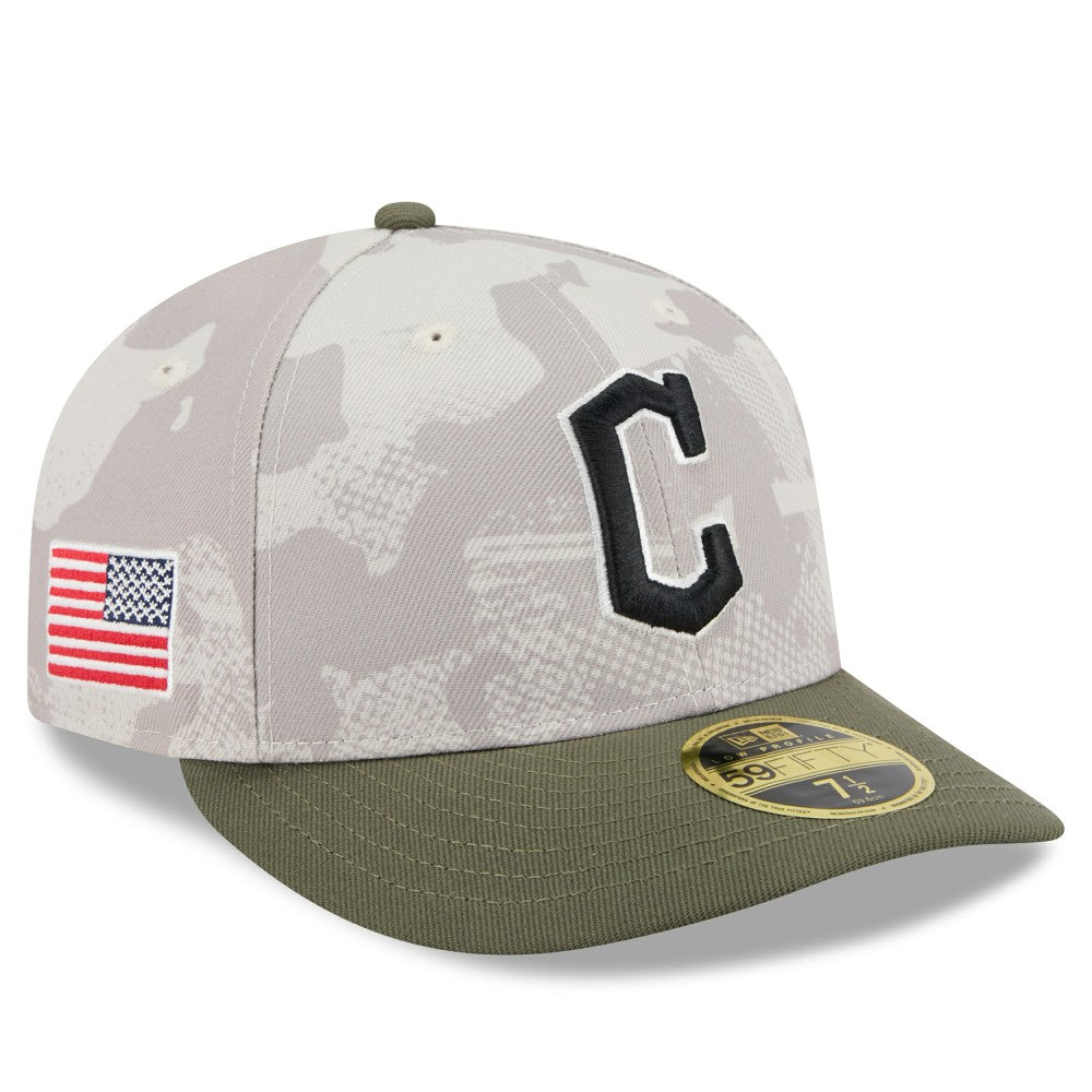 Cleveland Guardians New Era 2025 Armed Forces Day Low Profile 59FIFTY Fitted Hat | MLB For sale
