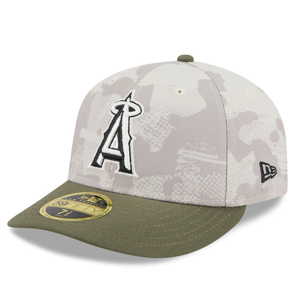 Los Angeles Angels New Era 2025 Armed Forces Day Low Profile 59FIFTY Fitted Hat | MLB For sale