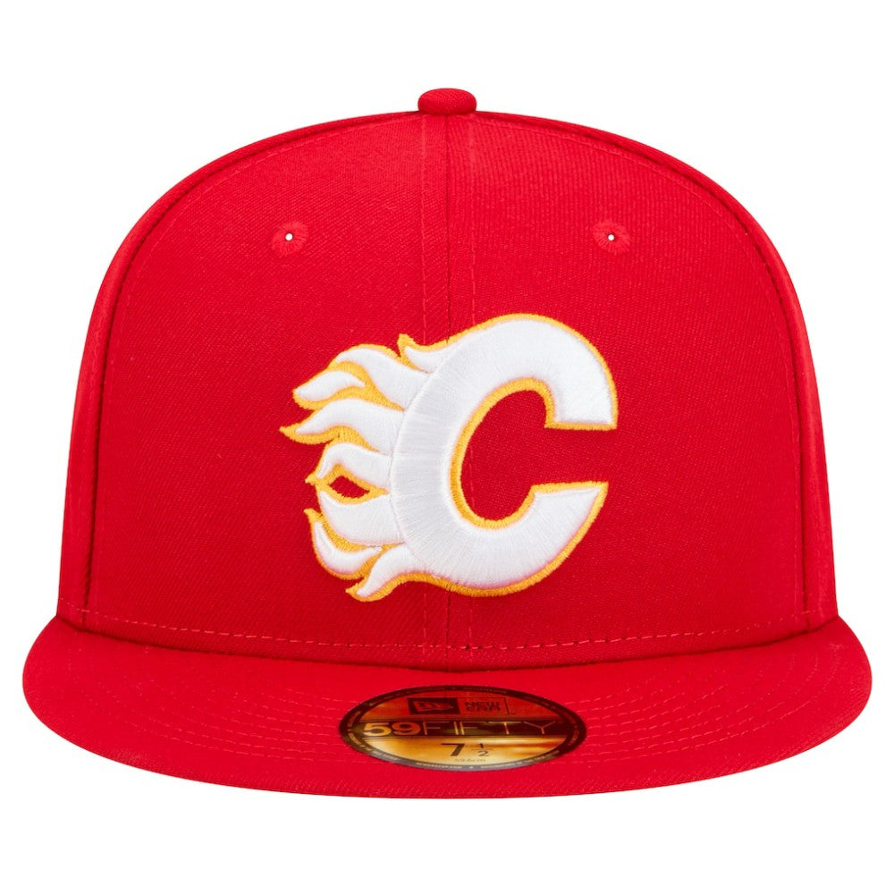 Calgary Flames New Era Core 59FIFTY Fitted Hat Outlet