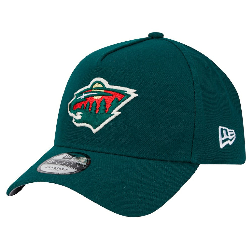 Minnesota Wild New Era Core A-Frame 9FORTY Adjustable Hat For Sale