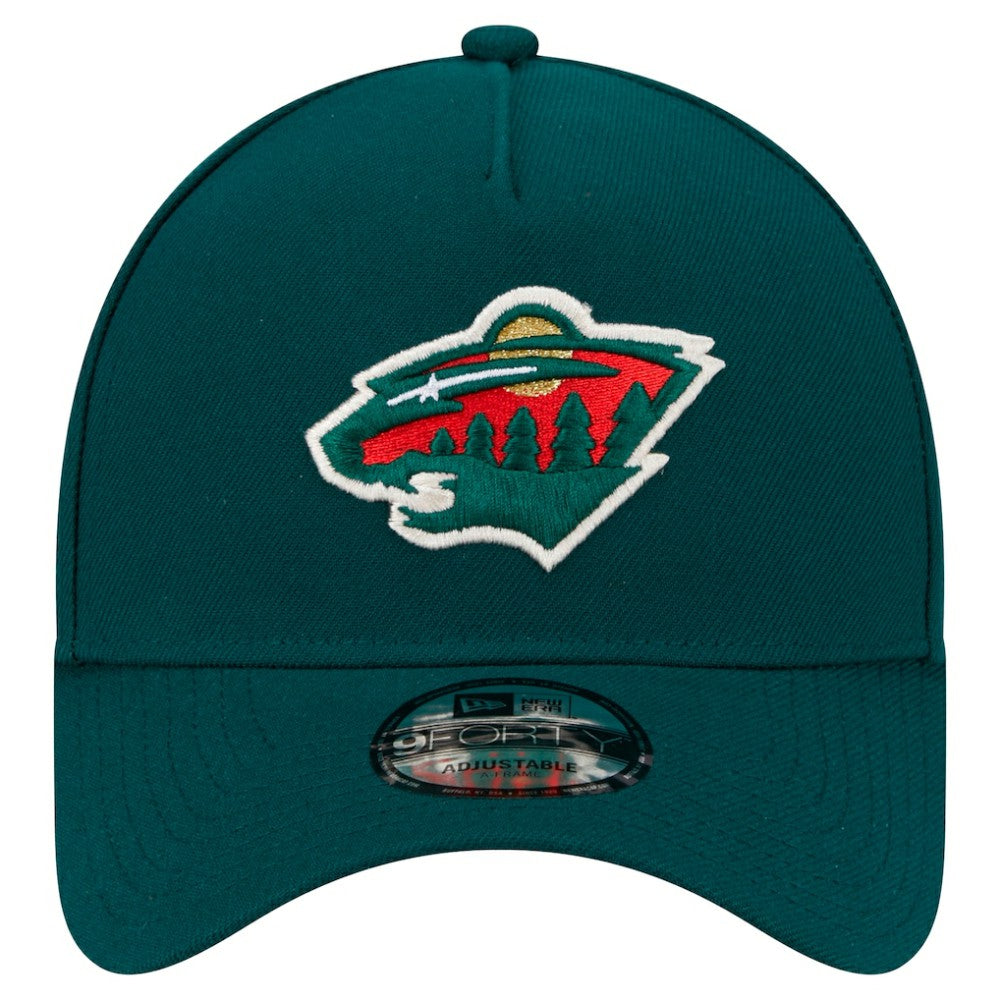 Minnesota Wild New Era Core A-Frame 9FORTY Adjustable Hat For Sale