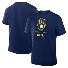 Milwaukee Brewers Fanatics Clubhouse Legacy Side Swipe T-Shirt | MLB Shop