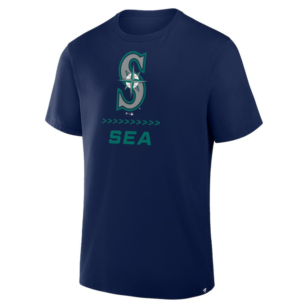 Seattle Mariners Fanatics Clubhouse Legacy Side Swipe T-Shirt | MLB Discount