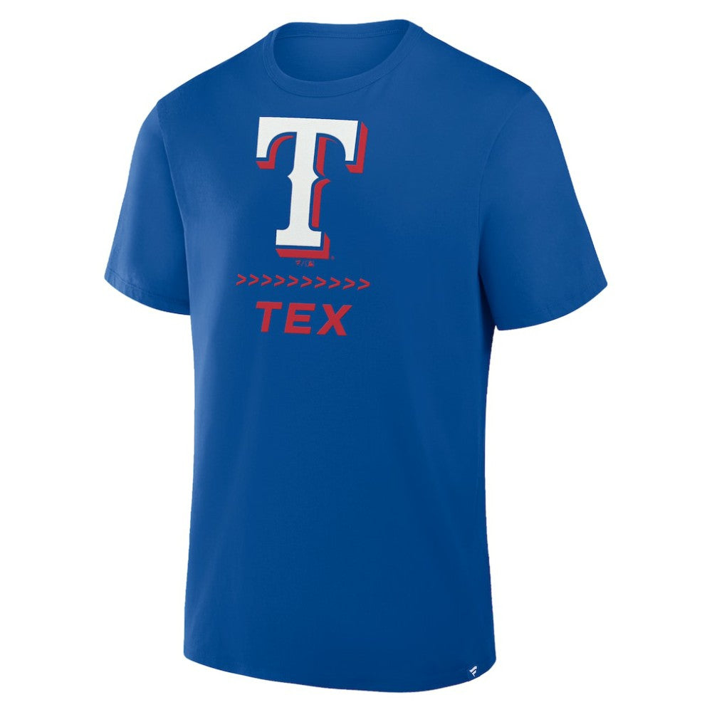 Texas Rangers Fanatics Clubhouse Legacy Side Swipe T-Shirt | MLB Discount