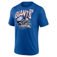 New York Giants Fanatics Tri-Blend Helmet End Around T-Shirt