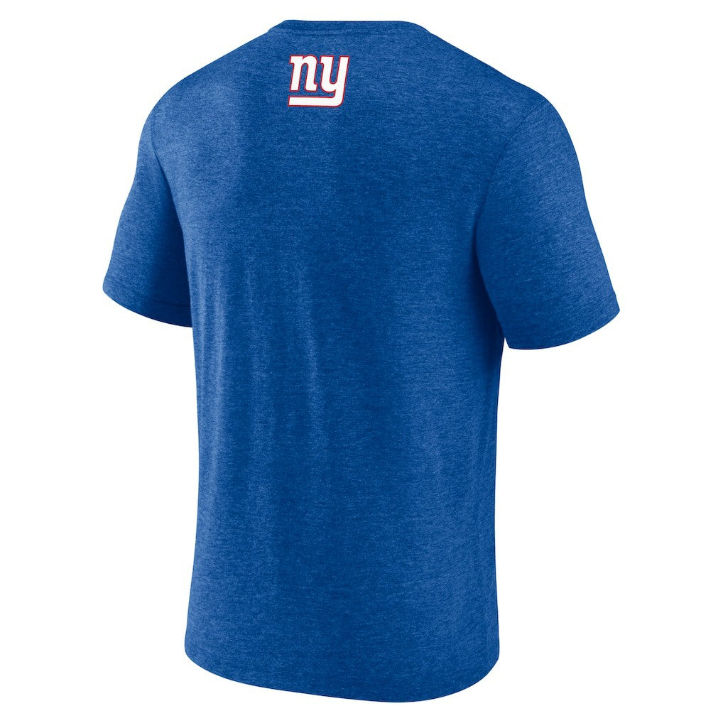 New York Giants Fanatics Tri-Blend Helmet End Around T-Shirt
