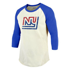 New York Giants  Lawrence Taylor  Majestic Threads Retired Player Name & Number 3/4 Raglan Sleeve T-Shirt