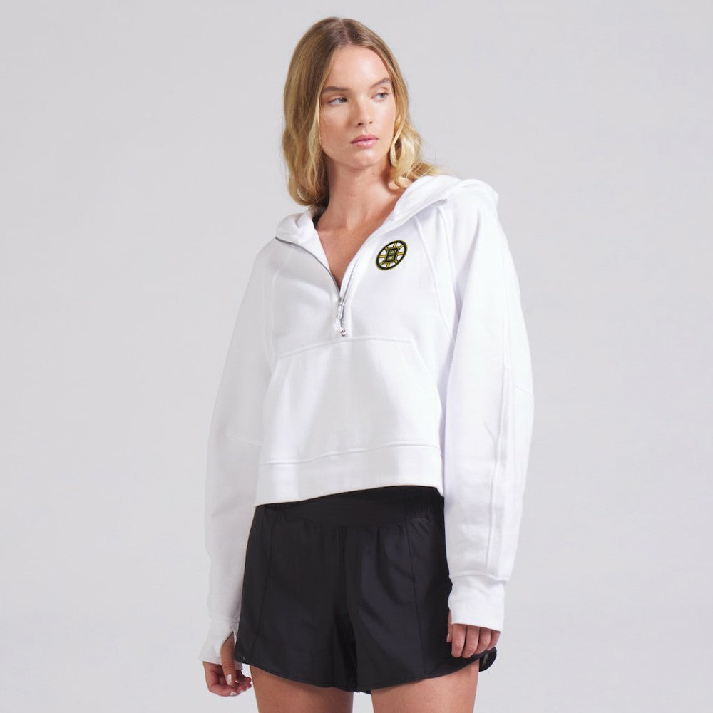Boston Bruins lululemon Women's Scuba Oversized Half-Zip Hoodie For Sale