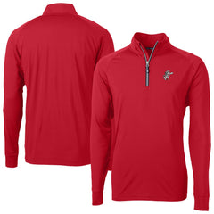 Cincinnati Reds Cutter & Buck Adapt Eco Knit Stretch Recycled Big & Tall Quarter-Zip Pullover Top | MLB Sale