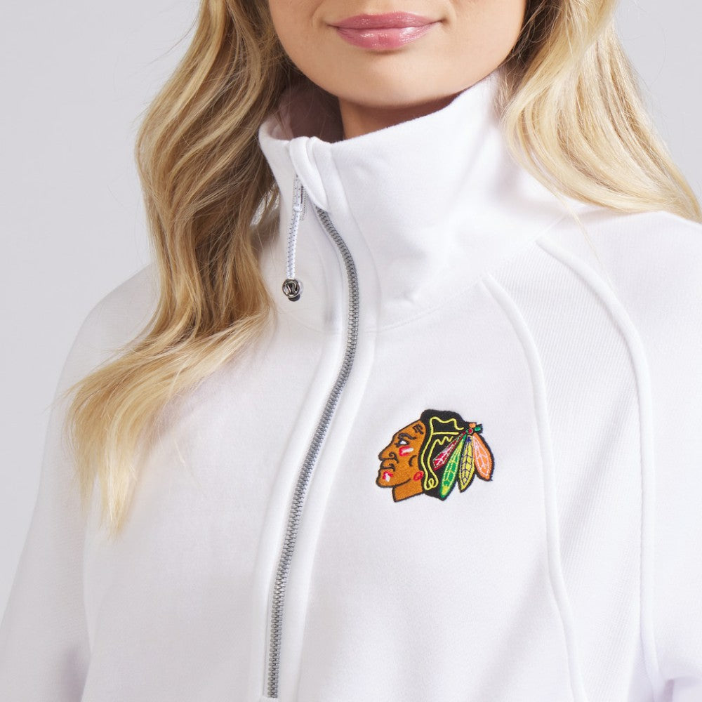 Chicago Blackhawks lululemon Women's Scuba Oversized Half Zip Top For Sale