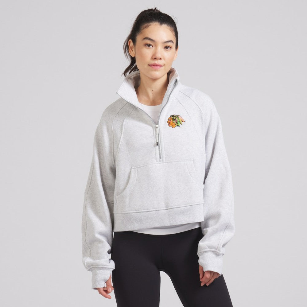 Chicago Blackhawks lululemon Women's Scuba Oversized Half Zip Top Discount
