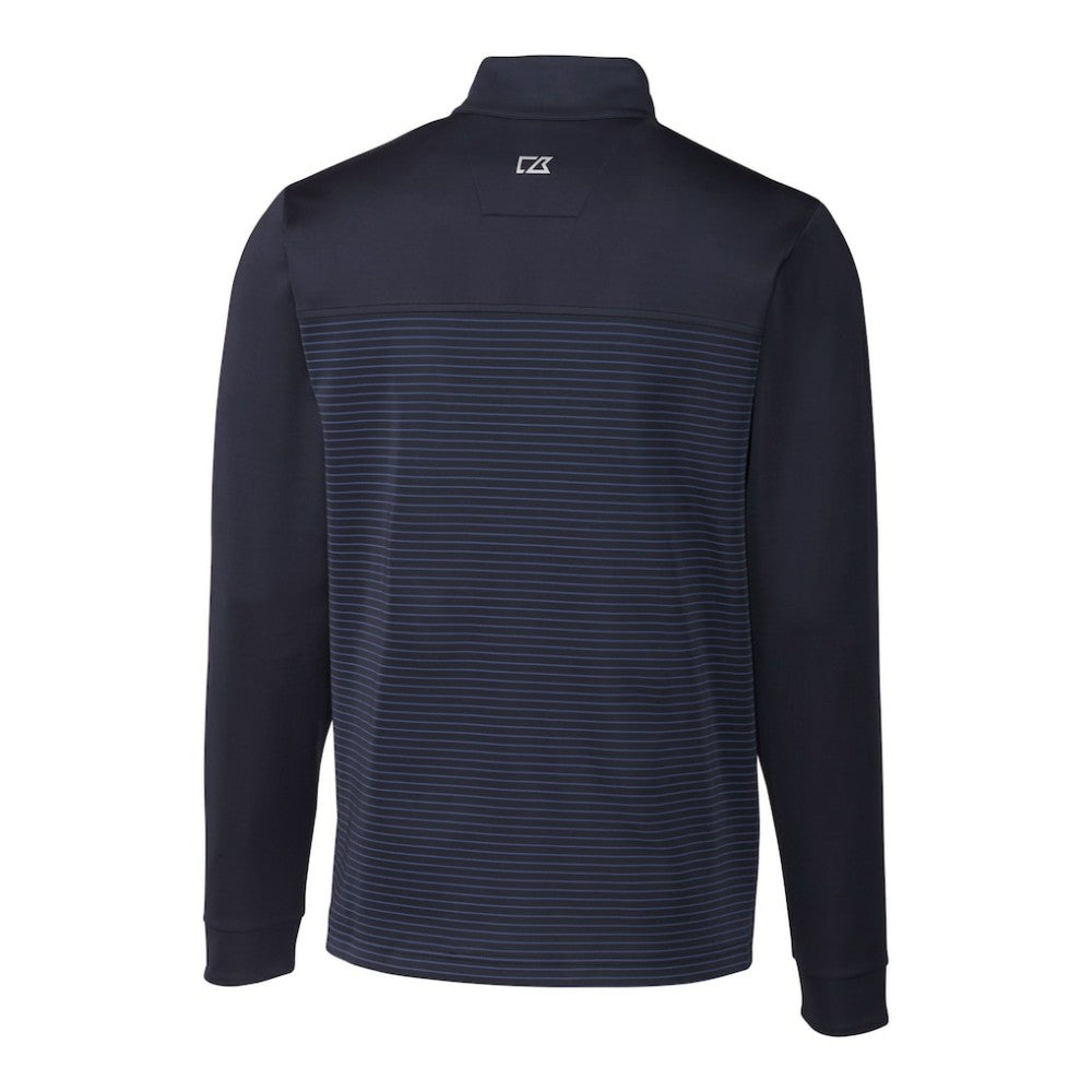 Minnesota Twins Cutter & Buck Big & Tall Traverse Stripe Stretch DryTec Quarter-Zip Top | MLB On Sale
