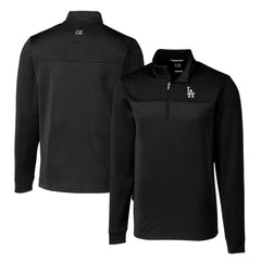 Los Angeles Dodgers Cutter & Buck Big & Tall Traverse Stripe Stretch DryTec Quarter-Zip Top | MLB Shop