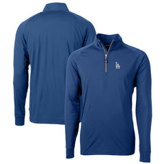 Los Angeles Dodgers Cutter & Buck Big & Tall Adapt Eco Knit Stretch Recycled Quarter-Zip Pullover Top | MLB US