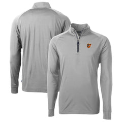 Baltimore Orioles Cutter & Buck Big & Tall Adapt Eco Knit Stretch Recycled Quarter-Zip Pullover Top | MLB Sale