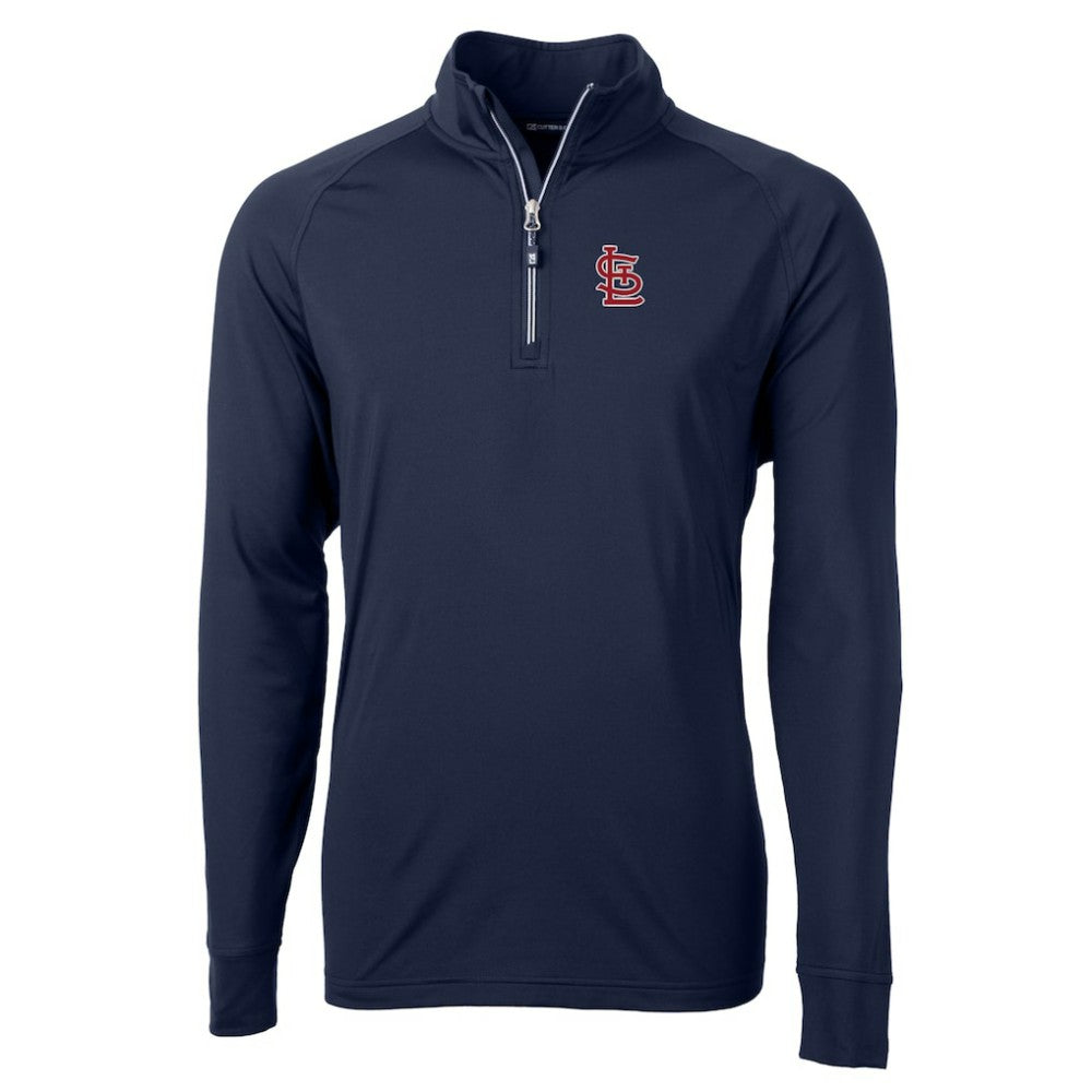 St. Louis Cardinals Cutter & Buck Big & Tall Adapt Eco Knit Stretch Recycled Quarter-Zip Pullover Top | MLB Near me