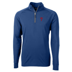 Philadelphia Phillies Cutter & Buck Big & Tall Adapt Eco Knit Stretch Recycled Quarter-Zip Pullover Top | MLB Near me