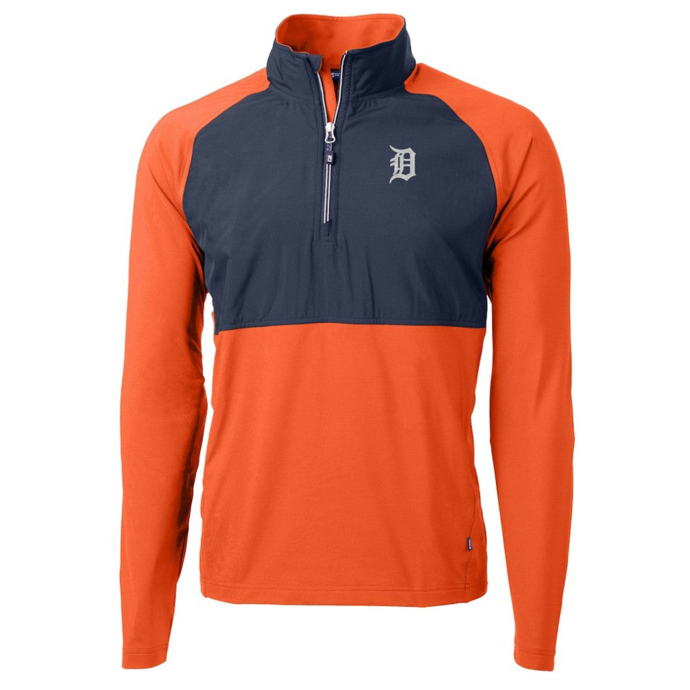 Detroit Tigers Cutter & Buck Adapt Eco Knit Hybrid Recycled Quarter-Zip Jacket | MLB Near me
