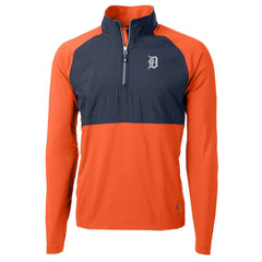 Detroit Tigers Cutter & Buck Adapt Eco Knit Hybrid Recycled Quarter-Zip Jacket | MLB Near me