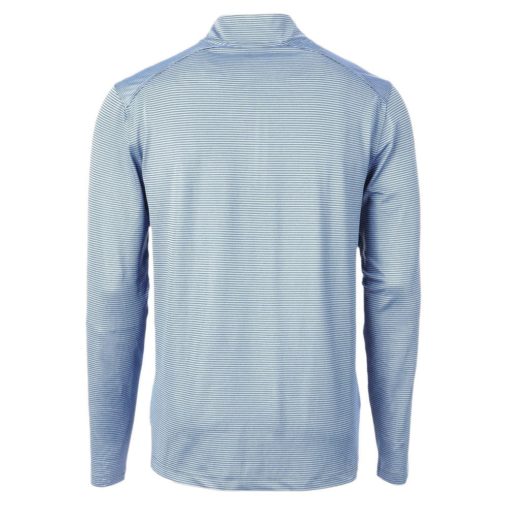 Kansas City Royals Cutter & Buck Virtue Eco Pique Micro Stripe Recycled Quarter-Zip Pullover Top | MLB Outlet