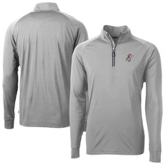 Cincinnati Reds Cutter & Buck Mr. Redlegs Adapt Eco Knit Stretch Recycled Quarter-Zip Pullover Top | MLB US