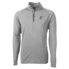 Cincinnati Reds Cutter & Buck Mr. Redlegs Adapt Eco Knit Stretch Recycled Quarter-Zip Pullover Top | MLB US
