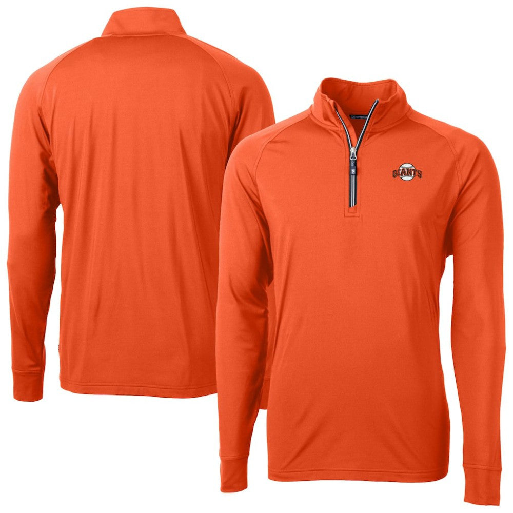 San Francisco Giants Cutter & Buck  Adapt Eco Knit Stretch Recycled Quarter-Zip Pullover Top | MLB Discount
