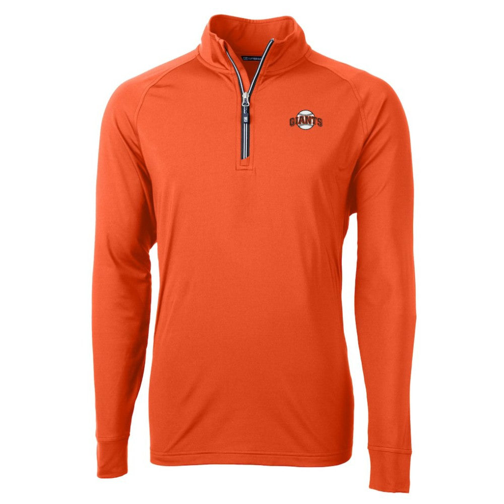 San Francisco Giants Cutter & Buck  Adapt Eco Knit Stretch Recycled Quarter-Zip Pullover Top | MLB Discount
