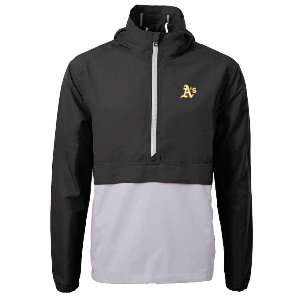 Athletics Cutter & Buck Charter Eco Recycled Half-Zip Anorak Jacket | MLB New