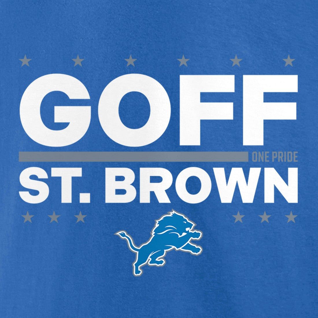Detroit Lions  Jared Goff & Amon-Ra St. Brown  Election Players T-Shirt