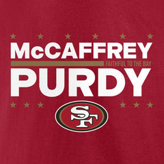 San Francisco 49ers  Christian McCaffrey & Brock Purdy  Election Players T-Shirt