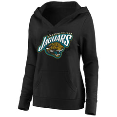 Jacksonville Jaguars Mitchell & Ness Women's Classic Logo V-Neck Pullover Hoodie