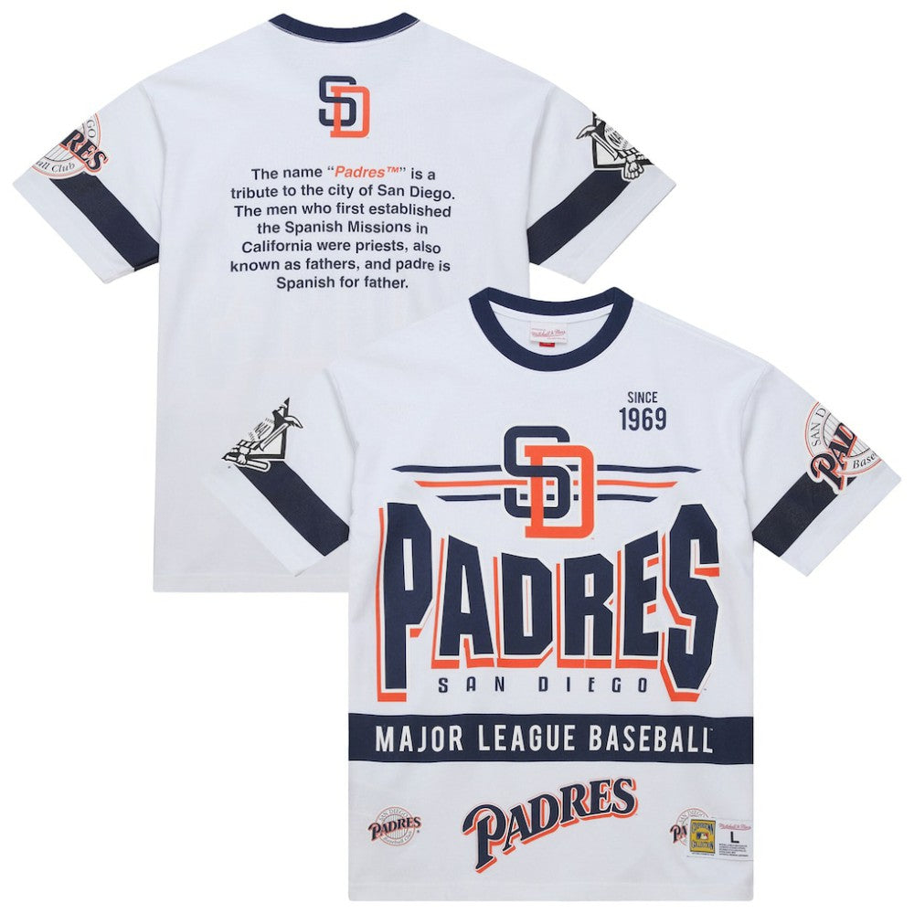 San Diego Padres Mitchell & Ness Cooperstown Collection Team Origins Premium T-Shirt | MLB Outlet