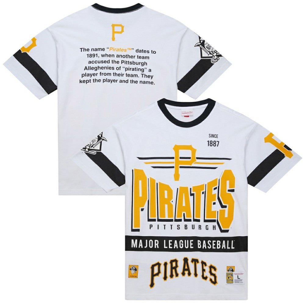 Pittsburgh Pirates Mitchell & Ness Cooperstown Collection Team Origins Premium T-Shirt | MLB On Sale