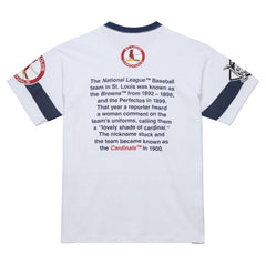 St. Louis Cardinals Mitchell & Ness Cooperstown Collection Team Origins Premium T-Shirt | MLB New