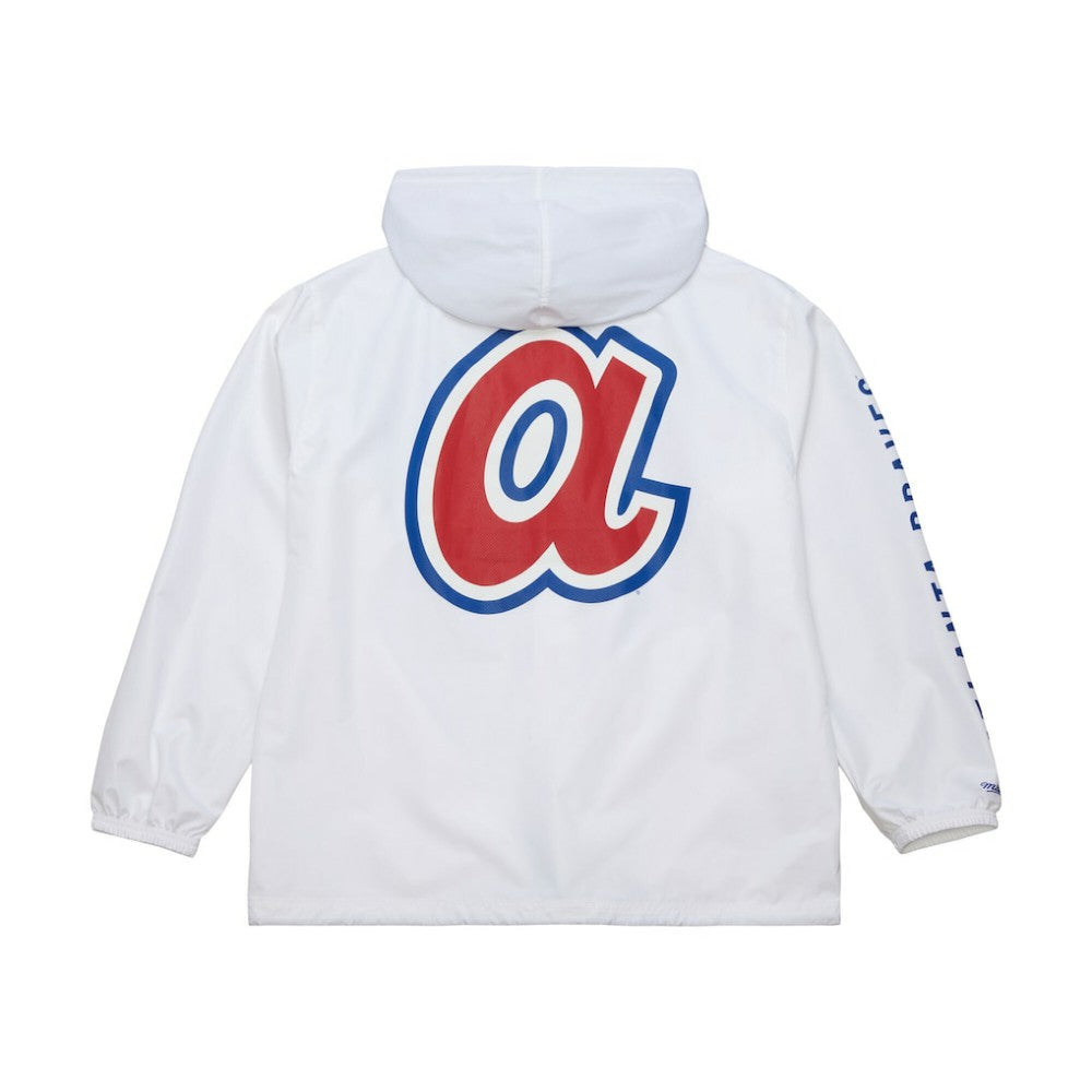 Atlanta Braves Mitchell & Ness Vintage Full-Snap Hooded Coaches Jacket | MLB New