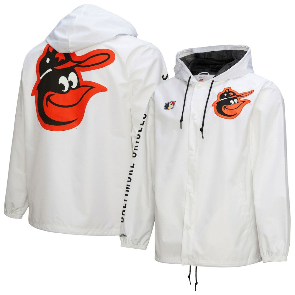 Baltimore Orioles Mitchell & Ness Vintage Full-Snap Hooded Coaches Jacket | MLB Sale