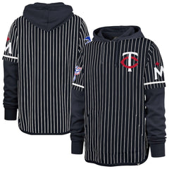 Minnesota Twins '47 Pinstripe Double Header Pullover Hoodie | MLB Outlet
