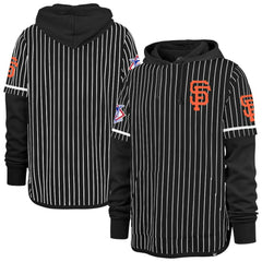 San Francisco Giants '47 Pinstripe Double Header Pullover Hoodie | MLB Discount