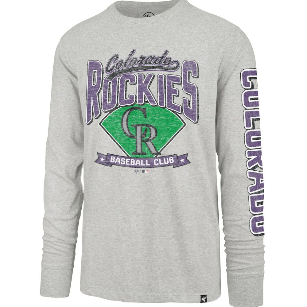 Colorado Rockies '47 Fair Ball Franklin Long Sleeve T-Shirt | MLB Outlet