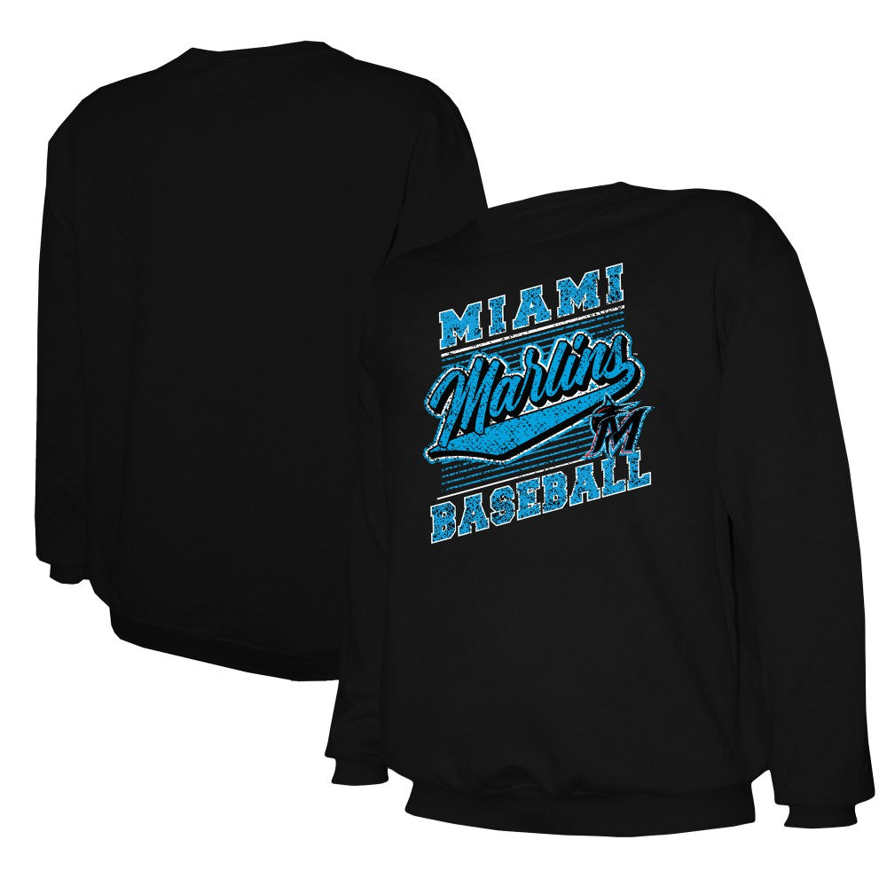 Miami Marlins Stitches Lightweight Crew Sweatshirt | MLB Sale