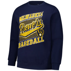 Milwaukee Brewers Stitches Lightweight Crew Sweatshirt | MLB Outlet